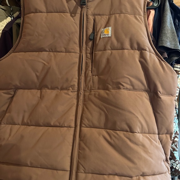 Carhartt Jackets & Blazers - Carhartt Dusty Rose Reversible Puffer Vest